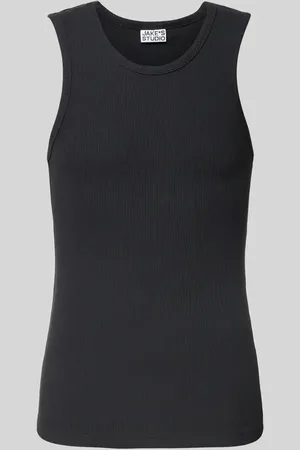 Jake*s Tanktop mit Rundhalsausschnitt und Label-Detail in , Größe L