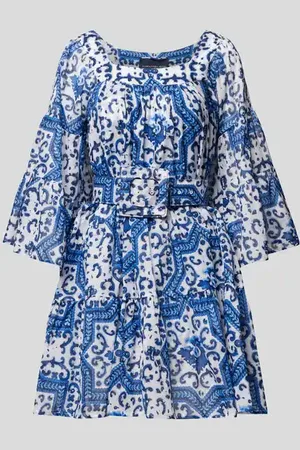 SAMANTHA SUNG Knielanges Kleid aus reiner Baumwolle in , Größe 34