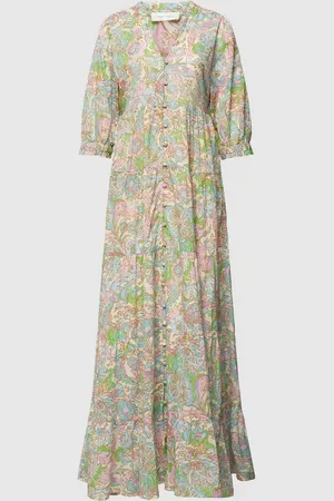 Fabienne Chapot Maxikleid aus reiner Bio-Baumwolle mit V-Ausschnitt Modell 