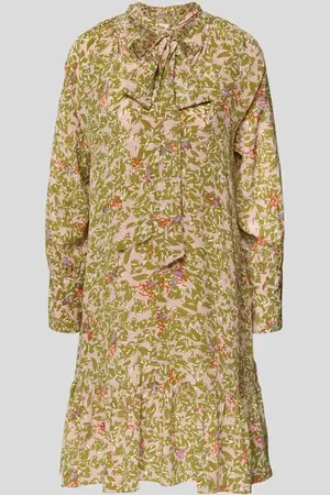 An An Londree Knielanges Kleid mit Allover-Muster in , Größe XS