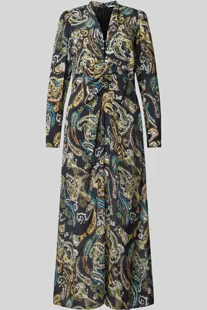 LALA BERLIN Midikleid mit V-Ausschnitt in , Größe S