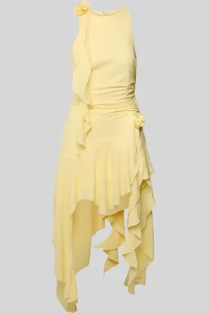 Bardot Knielanges Cocktailkleid mit seitlicher Raffung in , Größe 34