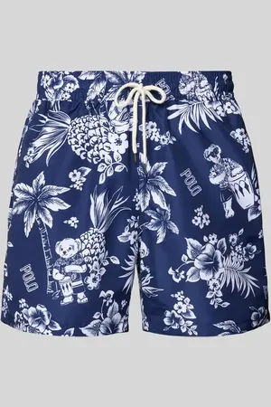 Ralph Lauren Regular Fit Badehose mit Label-Prints Modell 