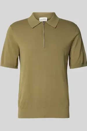 Closed Poloshirt mit kurzem Reißverschluss in , Größe L
