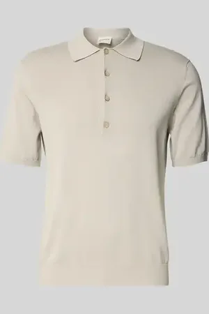 Closed Poloshirt mit gerippten Abschlüssen in , Größe L