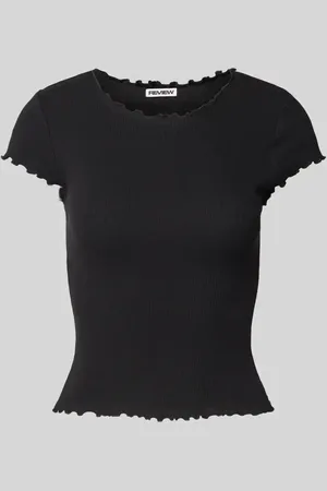 Review T-Shirt mit Muschelsaum in , Größe L