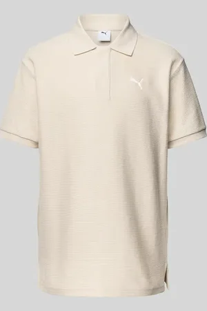 PUMA Relaxed Fit Poloshirt mit Label-Stitching in , Größe L