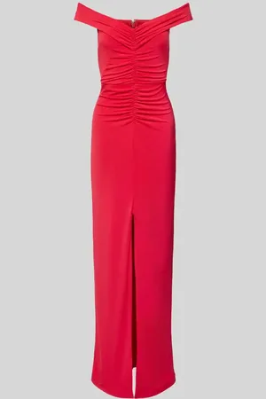 Lipsy London Abendkleid mit Raffungen und Gehschlitz in , Größe 32