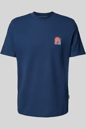 Blend T-Shirt mit Motiv- und Statement-Stitching Modell 