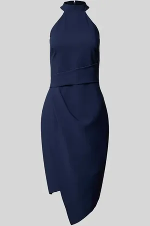 Lipsy London Knielanges Cocktailkleid mit Neckholder in , Größe 32