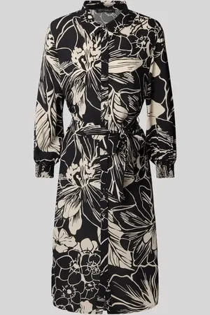 Betty Barclay Knielanges Blusenkleid aus Viskose mit Umlegekragen in , Größe 36