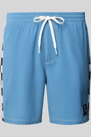Quiksilver Relaxed Fit Badeshorts mit Label-Patch in , Größe L