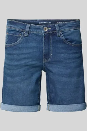 TOM TAILOR Slim Fit Jeansshorts aus Baumwoll-Mix Modell 