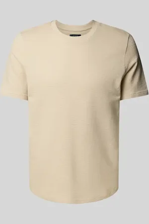 McNeal T-Shirt mit geripptem Rundhalsausschnitt in , Größe L