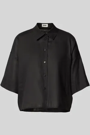 Drykorn Relaxed Fit Leinenbluse mit überschnittenen Schultern in , Größe 34