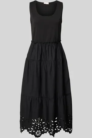 Liu Jo Midikleid im Stufen-Look mit Lochstickerei in , Größe 34
