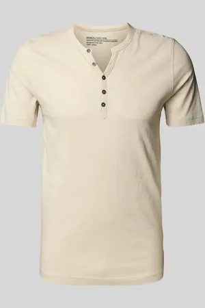 McNeal T-Shirt mit kurzer Knopfleiste in , Größe L