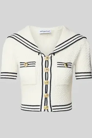Self-Portrait Strickjacke mit Knopfleiste in , Größe L