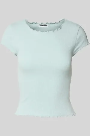 Review T-Shirt mit Muschelsaum in , Größe L