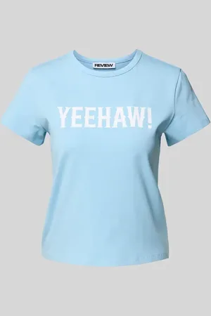 Review T-Shirt mit Statement-Print in , Größe L
