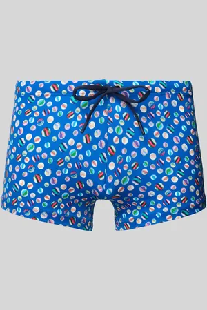 Hom Slim Fit Badeshorts mit Tunnelzug Modell 