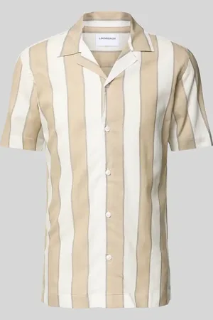 Lindbergh Relaxed Fit Freizeithemd mit Label-Detail und Umlegekragen in , Größe L