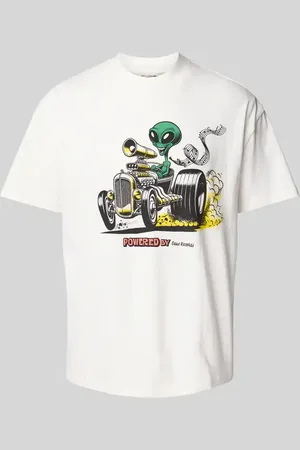 Deus Ex Machina T-Shirt mit geripptem Rundhalsausschnitt Modell 