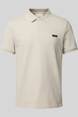 Calvin Klein Poloshirt mit Label-Detail in , Größe L