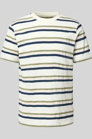Blend T-Shirt mit geripptem Rundhalsausschnitt Modell 
