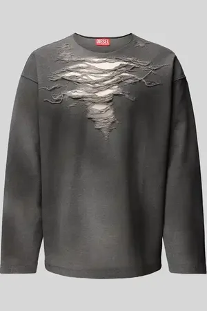 Diesel Longsleeve mit Used-Look in , Größe L