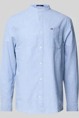 Tommy Hilfiger Regular Fit Freizeithemd aus Baumwoll-Leinen-Mix in , Größe L