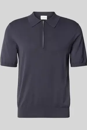 Closed Poloshirt mit kurzem Reißverschluss in , Größe L