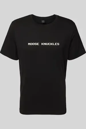 Moose Knuckles T-Shirt mit Label-Print in , Größe L