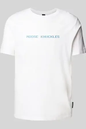 Moose Knuckles T-Shirt mit Label-Print in , Größe L