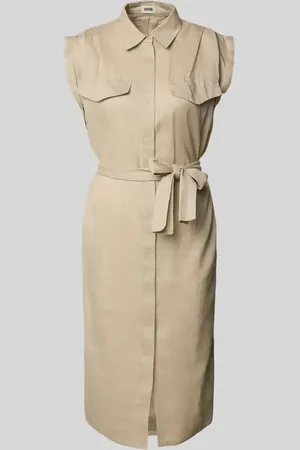 Drykorn Leinenkleid mit Hemdblusenkragen Modell 