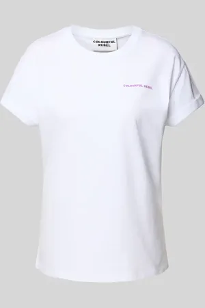 Colourful rebel Boxy Fit T-Shirt mit rückseitigem Print in , Größe L