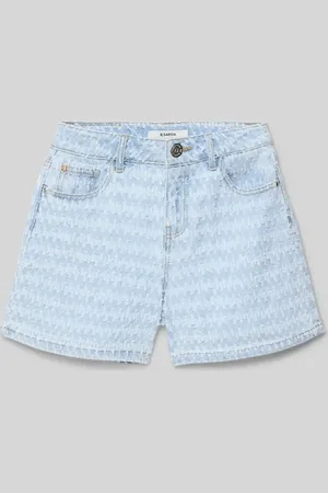 Garcia Jeansshorts im Destroyed-Look mit Label-Detail in , Größe 140
