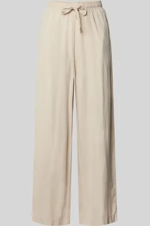 Ichi Stoffhose aus Leinen-Viskose-Mix Modell 