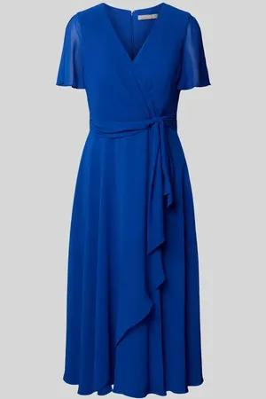 Christian Berg Cocktailkleid mit V-Ausschnitt und Wickel-Optik in , Größe 32