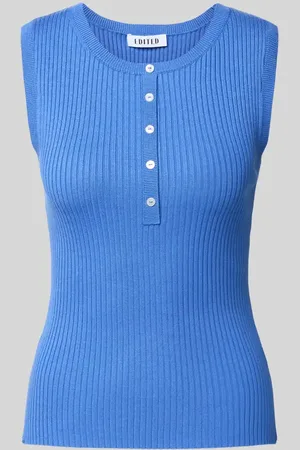 EDITED the label Stricktop mit kurzer Knopfleiste Modell 