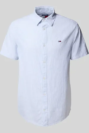 Tommy Hilfiger Regular Fit Freizeithemd aus Baumwoll-Leinen-Mix in , Größe L