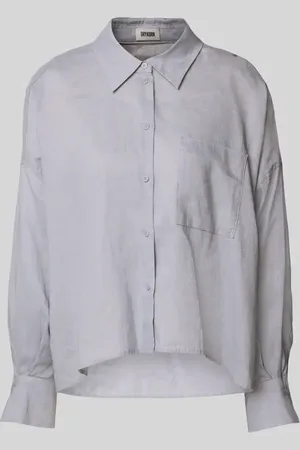 Drykorn Relaxed Fit Leinenbluse mit Brusttasche Modell 