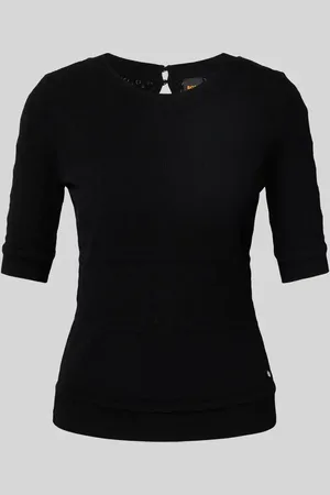 HUGO BOSS Strickpullover mit gerippten Abschlüssen Modell 