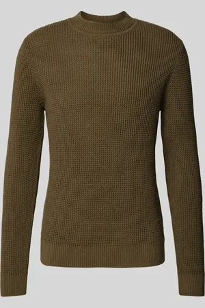 JACK & JONES Strickpullover mit gerippten Abschlüssen Modell 
