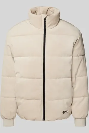 TOM TAILOR Regular Fit Steppjacke in Cord mit Label-Stitching in , Größe L
