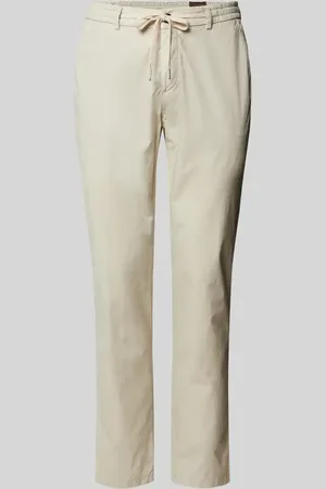 G1920 Slim Fit Hose in unifarbenem Design Modell 