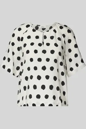 QS by s.Oliver Relaxed Fit Blusenshirt aus Viskose-Mix in , Größe 34