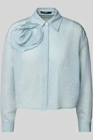 Zero Boxy Fit Bluse mit floraler Applikation in , Größe 34