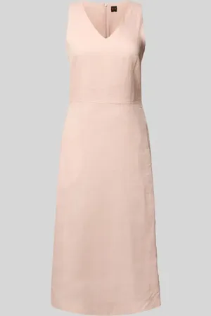 HUGO BOSS Midikleid mit V-Ausschnitt Modell 