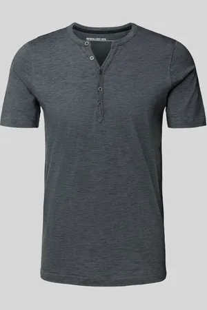 McNeal T-Shirt mit kurzer Knopfleiste in , Größe L